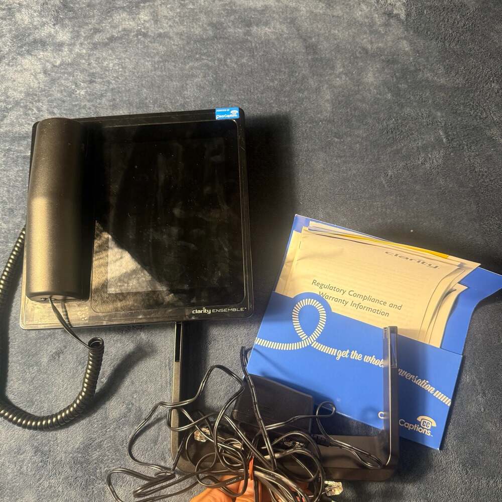 Clarity Ensemble Amplified Captioned Touch Screen Telephone